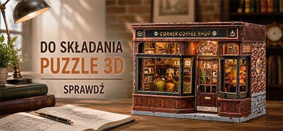 Book nook z puzzli 3D