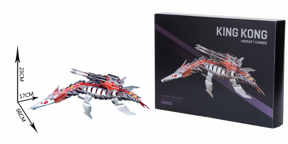 Dinozaur Pliozaur Puzzle 3D